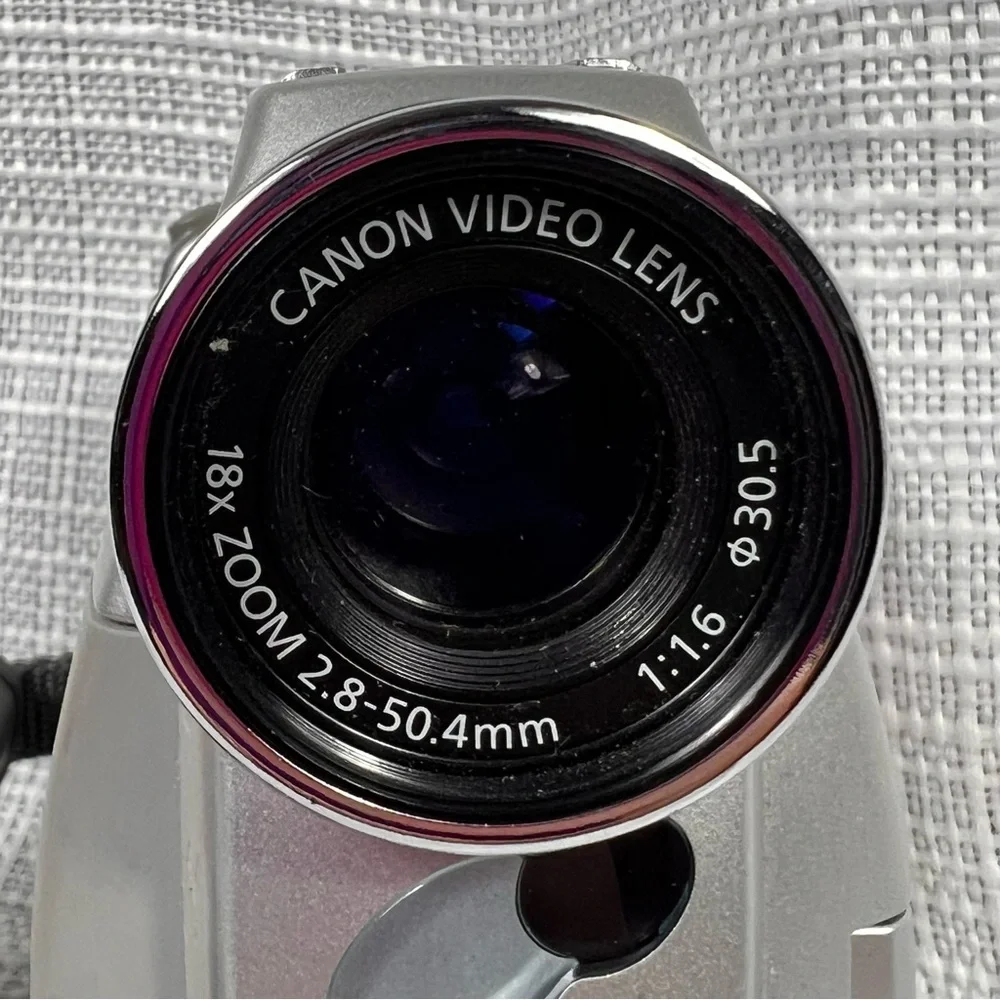 Canon Digital Video Mini Camcorder ZR45 MC UNTESTED No Battery 18X Zoom
